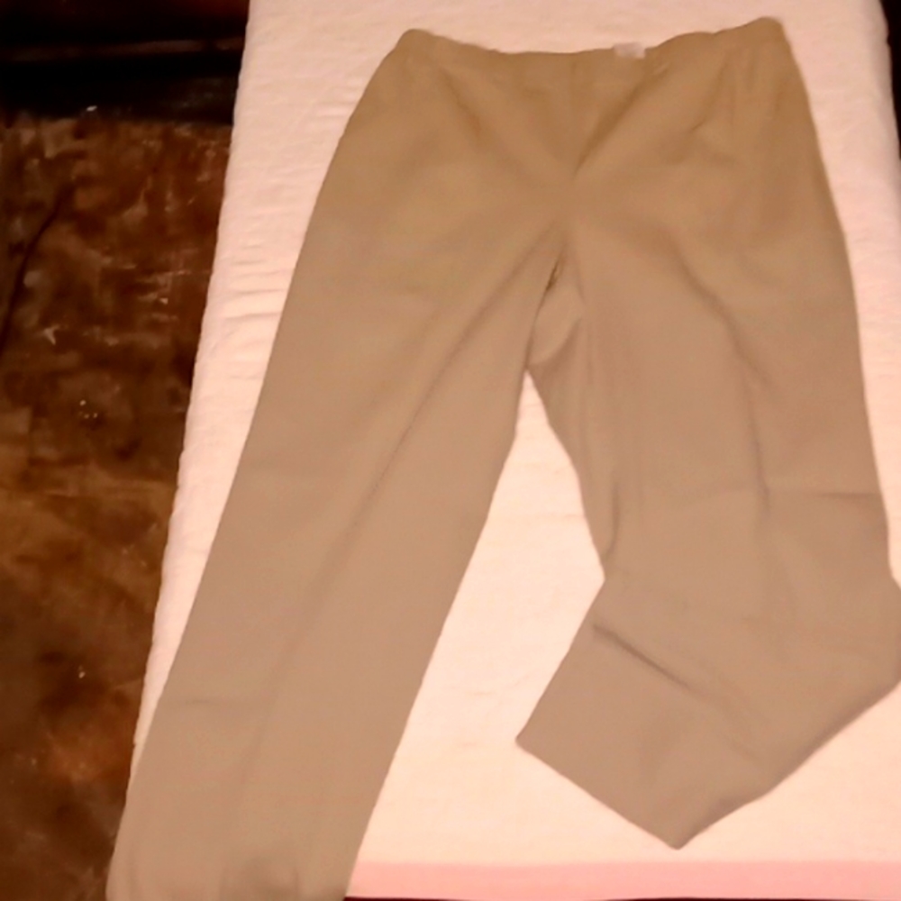 Classic JMS Just My Size Comfort Stretch 1X (16W) Tan Pants